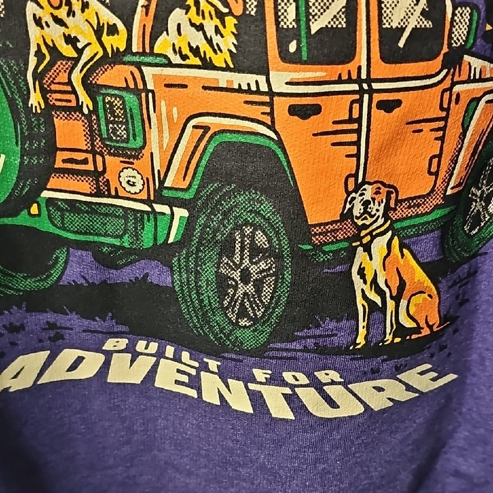 Jeep Purple Sweatshirt Dog, Built For Adventure Small New! - Picture 8 of 9